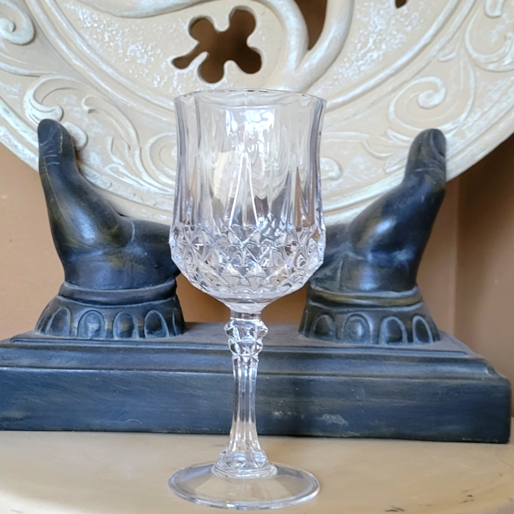 Longchamp Wine Glass CRISTAL D'ARQUES-DURAND Blown Single Vintage Replacement